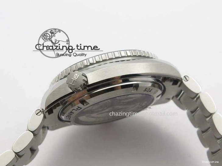 0501 Planet Ocean GMT 42mm V6F Best Edition Blue Bezel Blue Dial On SS Bracelet A ModernLook 8274